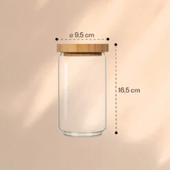 Stapelglas Mit Bambusdeckel 750 Ml Stapelbar Luftdicht -Warmekuche Pro Geschaft 10038242 de 0006 logo