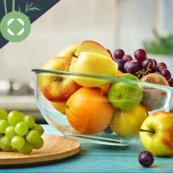 Glasschüssel 5er-Set Bambusdeckel Verschließbar BPA-frei Stapelbar -Warmekuche Pro Geschaft 10038268 yy 0004 logo