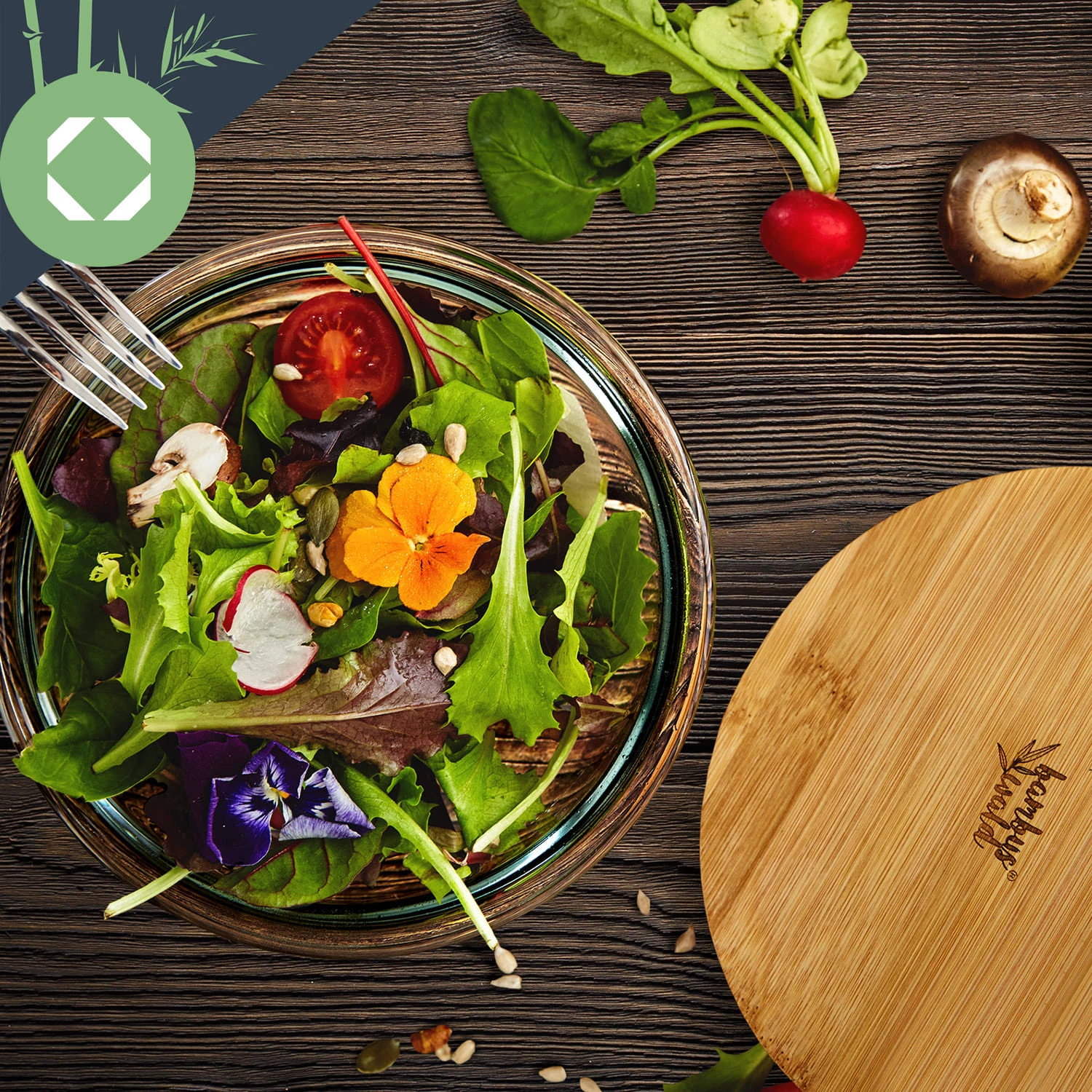 Glasschüssel 865 Ml Bambusdeckel Verschließbar BPA-frei Größe S 6 Glasschüssel 865 Ml Bambusdeckel Verschließbar BPA-frei Größe S – Bild 6