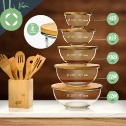 Glasschüssel 865 Ml Bambusdeckel Verschließbar BPA-frei Größe S 15 Glasschüssel 865 Ml Bambusdeckel Verschließbar BPA-frei Größe S -Warmekuche Pro Geschaft 10038272 yy 0008 logo