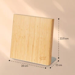 Messerblock Schräg, Magnetisch, Für 4-6 Messer, Bambus, Edelstahl -Warmekuche Pro Geschaft 10038281 yy 0006 logo