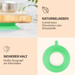 Kindergeschirr Bambusteller & Löffel 250 Ml Inkl. Saugnapf 18 X 18 Cm -Warmekuche Pro Geschaft 10038291 de 0003 logo