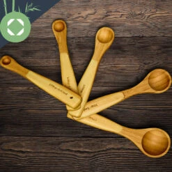 Messlöffel-Set Back- Und Kochbesteck Ideales Abmessen 5er-Set Bambus -Warmekuche Pro Geschaft 10038313 yy 0004 logo