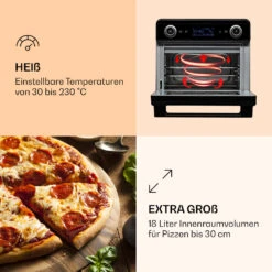 AeroVital Jumbo 3-in-1 Heißluftfritteuse Toaster Dörrautomat 1550 W 18 Liter -Warmekuche Pro Geschaft 10038339 de 0004 logo
