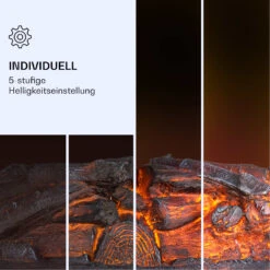 Kamini FXL 2G Elektrischer Kamin Kamineinsatz 1800 W LED-3D-Flammenillusion -Warmekuche Pro Geschaft 10038365 de 0005 logo