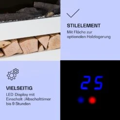 Studio Light & Fire 3 Smart Kamin 1000/2000W MDF WiFi-Steuerung 11 Studio Light & Fire 3 Smart Kamin 1000/2000W MDF WiFi-Steuerung -Warmekuche Pro Geschaft 10038383 de 0004 logo