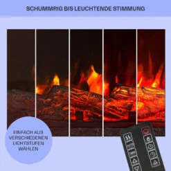 Studio Light & Fire 1 Smart Kamin 1000/2000W MDF WiFi-Steuerung -Warmekuche Pro Geschaft 10038385 de 0008 usp