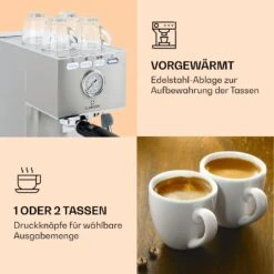 Pausa Espressomaker 1350 Watt 20 Bar Druck Wassertank: 1,4 Liter Edelstahl -Warmekuche Pro Geschaft 10038393 de 0004 logo