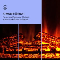 Studio 10 Arc Elektrokamin 1800 W LED-Flammen Heizlüfter Fernbedienung -Warmekuche Pro Geschaft 10038403 de 0004 logo