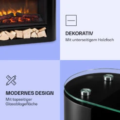 Studio 10 Arc Elektrokamin 1800 W LED-Flammen Heizlüfter Fernbedienung -Warmekuche Pro Geschaft 10038403 de 0005 logo