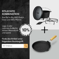 Galloway Dutch Oven 9.0 BBQ-Topf Gusseisen Standfüße Größe L / 9 Qt 13 Galloway Dutch Oven 9.0 BBQ-Topf Gusseisen Standfüße Größe L / 9 Qt -Warmekuche Pro Geschaft 10038586 de 0007 usp