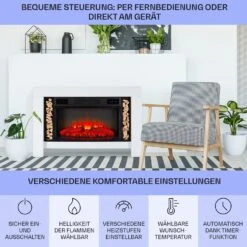 Studio Loft 2 Elektrokamin 1900 W LED-Technik Fernbedienung -Warmekuche Pro Geschaft 10038617 de 0006 usp