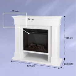 Las Pilas Elektrokamin Heizlüfter 900/1800W Wochentimer Fernbedienung -Warmekuche Pro Geschaft 10038629 yy 0008 dimensions