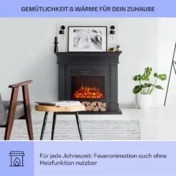 Las Pilas Elektrokamin Heizlüfter 900/1800W Wochentimer Fernbedienung -Warmekuche Pro Geschaft 10038630 de 0004 usp