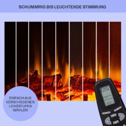 Las Pilas Elektrokamin Heizlüfter 900/1800W Wochentimer Fernbedienung -Warmekuche Pro Geschaft 10038630 de 0007 usp