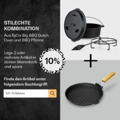 Guernsey Premium Dutch Oven 6.0 BBQ-Topf Gusseisen Größe M / 6 Qt 13 Guernsey Premium Dutch Oven 6.0 BBQ-Topf Gusseisen Größe M / 6 Qt -Warmekuche Pro Geschaft 10038638 de 0007 usp