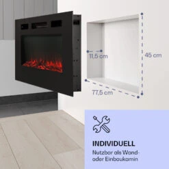Galeras Elektrischer Wand- Und Einbaukamin 1800 W LED 3 Farben Timer -Warmekuche Pro Geschaft 10038687 de 0005 logo