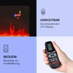 Galeras Elektrischer Wand- Und Einbaukamin 1800 W LED 3 Farben Timer -Warmekuche Pro Geschaft 10038687 de 0006 logo