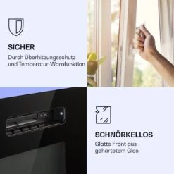 Galeras Elektrischer Wand- Und Einbaukamin 1800 W LED 3 Farben Timer -Warmekuche Pro Geschaft 10038687 de 0007 logo