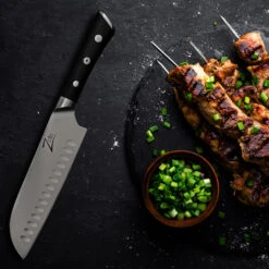 Razor-Edge Serie 7" Santokumesser 59 HRC Edelstahl -Warmekuche Pro Geschaft 10039045 yy 0004 logo