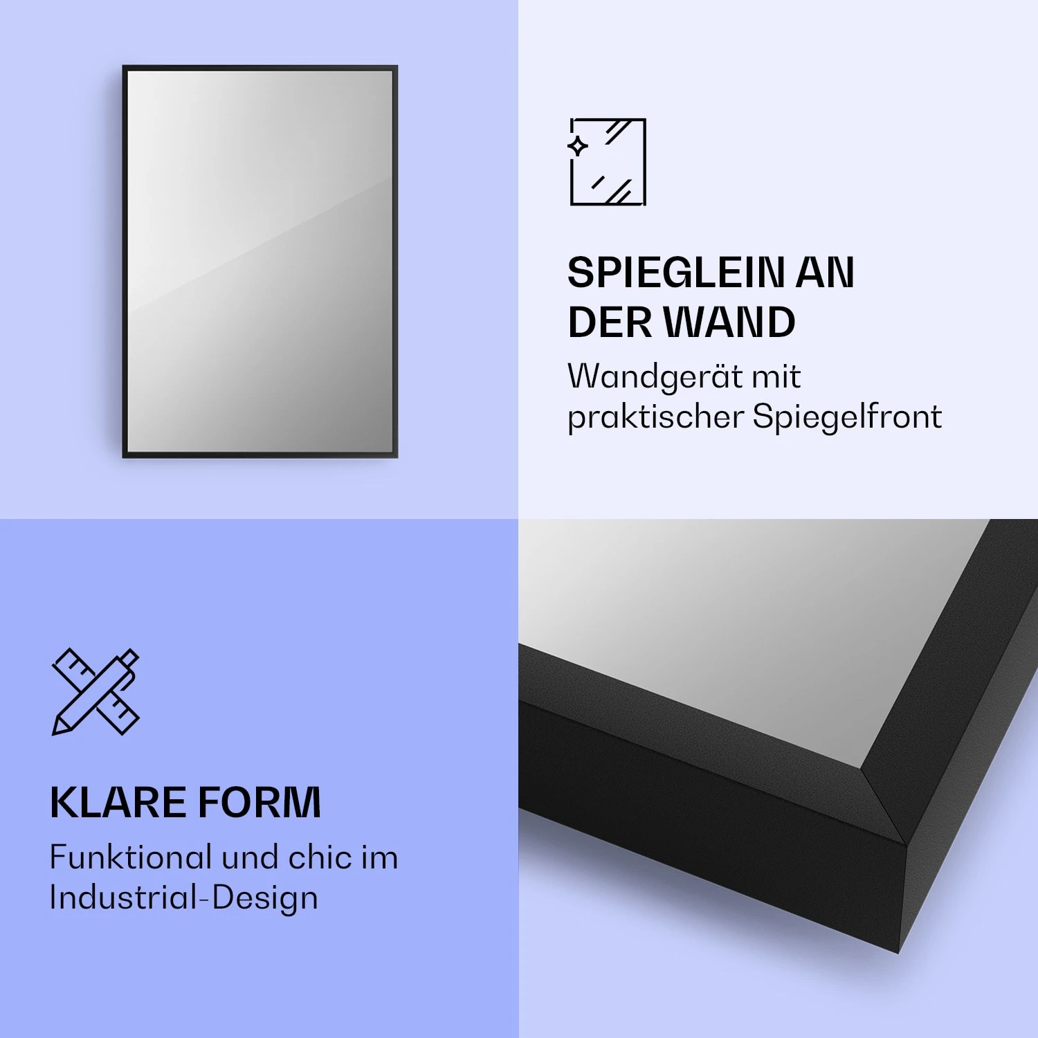 La Palma 750 Smart 2-in-1 Heizgerät Infrarot Konvektor 85x60cm 750W Spiegelfront 3 La Palma 750 Smart 2-in-1 Heizgerät Infrarot Konvektor 85x60cm 750W Spiegelfront – Bild 3