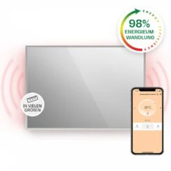 La Palma 750 Smart 2-in-1 Heizgerät Infrarot Konvektor 85x60cm 750W Spiegelfront