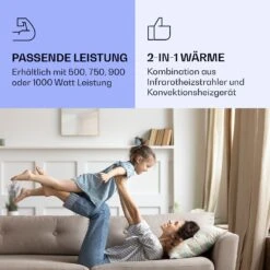 La Palma 1000 Smart 2-in-1 Heizgerät Infrarot Konvektor 120x60cm 1000W Spiegel -Warmekuche Pro Geschaft 10039838 de 0004 logo