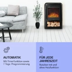 Dukono Elektrokamin 1800 W LED-Flammen Heizlüfter Timer Holzfach -Warmekuche Pro Geschaft 10039850 de 0006 logo