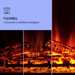 Dukono Elektrokamin 1800 W LED-Flammen Heizlüfter Timer Holzfach -Warmekuche Pro Geschaft 10039853 de 0004 logo