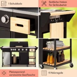 Jersey Outdoor Kitchen Gasgrill 20,7 KW 5+1 Brenner Mobil Regenschutz 12 Jersey Outdoor Kitchen Gasgrill 20,7 KW 5+1 Brenner Mobil Regenschutz -Warmekuche Pro Geschaft 10039855 de 0005 usp
