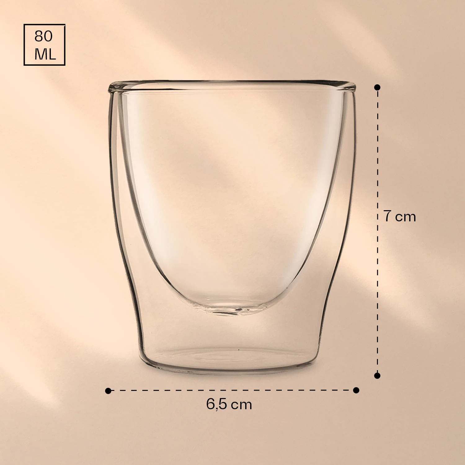 DUOS Doppelwandiges Glas 80 Ml Trinkglas Espresso Borosilikatglas 7 DUOS Doppelwandiges Glas 80 Ml Trinkglas Espresso Borosilikatglas – Bild 7