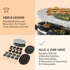 All-U-Can-Grill Raclette Raclette-Grill 4-in-1 Zubehör Für 8 Personen 11 All-U-Can-Grill Raclette Raclette-Grill 4-in-1 Zubehör Für 8 Personen -Warmekuche Pro Geschaft 10039923 de 0005 logo