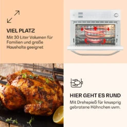 Vigor Air Heißluftfritteuse 1800 W 30 Liter 18 Programme -Warmekuche Pro Geschaft 10039941 de 0005 logo