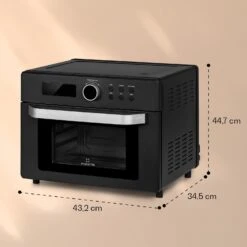 Prime Air Heißluftfritteuse 1500W 23l Timer 8 Programme -Warmekuche Pro Geschaft 10040025 yy 0007 dimensions