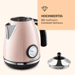 Aquavita Chalet Wasserkocher 1,7 Liter 2200 Watt Temperaturanzeige Edelstahl -Warmekuche Pro Geschaft 10040038 de 0006 logo
