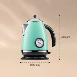 Aquavita Chalet Wasserkocher 1,7 Liter 2200 Watt Temperaturanzeige Edelstahl -Warmekuche Pro Geschaft 10040040 yy 0008 logo