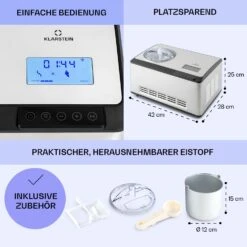 Dolce Bacio Smart Eiscremebereiter Yogurtmaker Kompressor 2 Liter WiFi Touch Edelstahl -Warmekuche Pro Geschaft 10040048 de 0006 logo