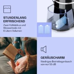 Skyscraper Ice Smart 4-in-1 Luftkühler & Ventilator WiFi 210m³/h Fernbedienung -Warmekuche Pro Geschaft 10040205 de 0006 logo