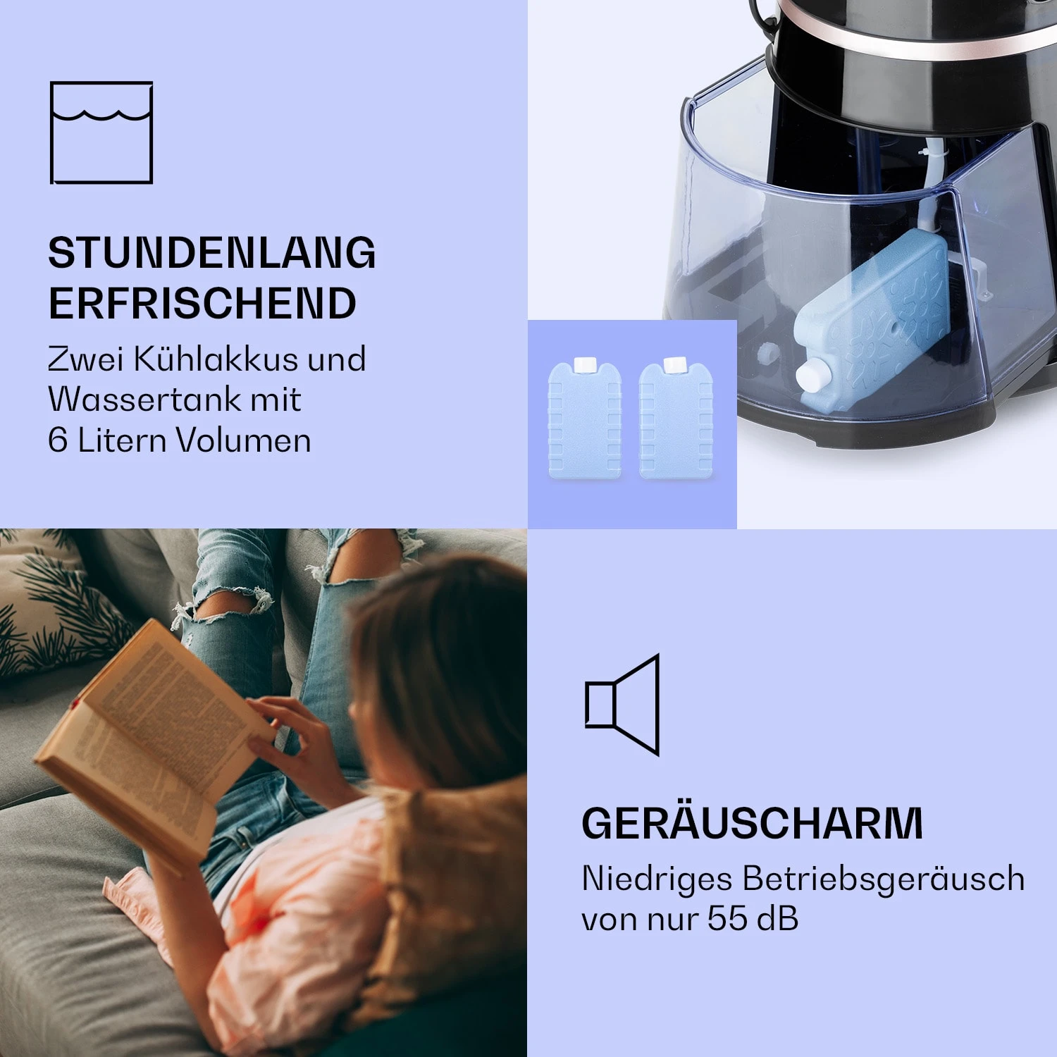 Skyscraper Ice Smart 4-in-1 Luftkühler & Ventilator WiFi 210m³/h Fernbedienung 6 Skyscraper Ice Smart 4-in-1 Luftkühler & Ventilator WiFi 210m³/h Fernbedienung – Bild 6