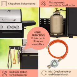 Kingsville 3.1 Kombigrill Gas + Kohle 10,9 KW 3+1 Brenner 13 Kingsville 3.1 Kombigrill Gas + Kohle 10,9 KW 3+1 Brenner -Warmekuche Pro Geschaft 10040270 de 0006 usp