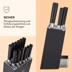 Kitano XL 13tlg. Messer-Set Mit Block 12 Messer Stahl Edler Holzblock -Warmekuche Pro Geschaft 10040323 de 0005 logo