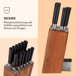Kitano XL 13tlg. Messer-Set Mit Block 12 Messer Stahl Edler Holzblock -Warmekuche Pro Geschaft 10040325 de 0005 logo