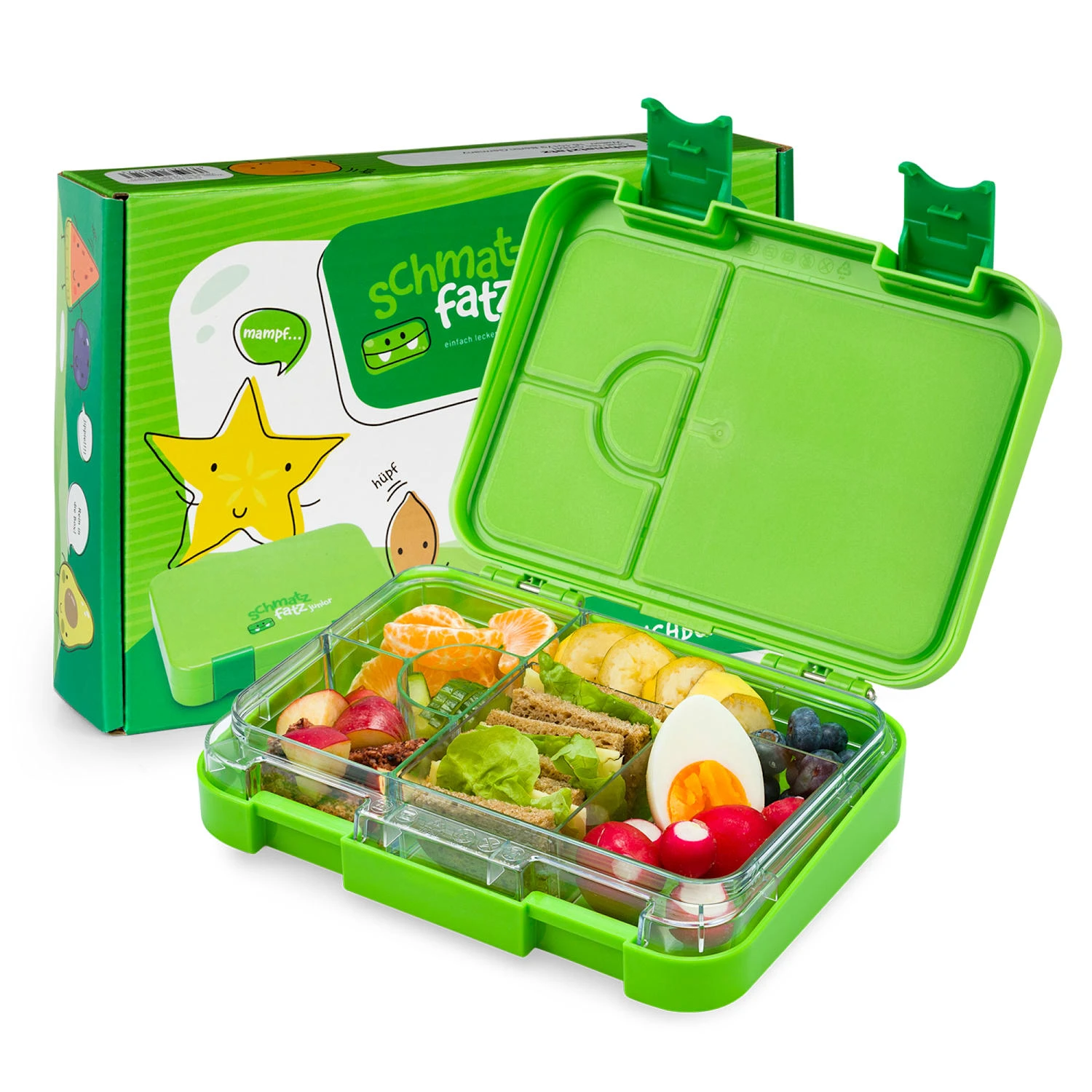 Junior Lunchbox 6 Fächer 21,3 X 15 X 4,5 Cm (BxHxT) BPA-frei 1 Junior Lunchbox 6 Fächer 21,3 X 15 X 4,5 Cm (BxHxT) BPA-frei