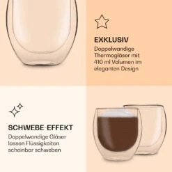 DUOS Jumbo Doppelwandiges Glas 410 Ml Thermofunktion Edelstahl-Löffel 12 DUOS Jumbo Doppelwandiges Glas 410 Ml Thermofunktion Edelstahl-Löffel -Warmekuche Pro Geschaft 10040367 de 0006 logo
