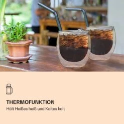 DUOS Doppelwandiges Glas 80 Ml Thermofunktion Inkl. Edelstahl-Löffel 10 DUOS Doppelwandiges Glas 80 Ml Thermofunktion Inkl. Edelstahl-Löffel -Warmekuche Pro Geschaft 10040400 de 0004 logo