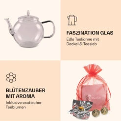 Bedida Teekanne 800ml + 6xTeeblume Grün 12 Bedida Teekanne 800ml + 6xTeeblume Grün -Warmekuche Pro Geschaft 10040413 de 0006 logo