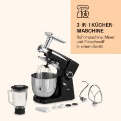Renata Rossa Küchenmaschine 3-in-1 2000W 2,7PS 5Ltr Edelstahl BPA-frei 14 Renata Rossa Küchenmaschine 3-in-1 2000W 2,7PS 5Ltr Edelstahl BPA-frei -Warmekuche Pro Geschaft 10040500 de 0007 logo