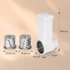 Renata Salat-Reibeaufsatz Zubehör Grob, Mittel, Fein 7 Renata Salat-Reibeaufsatz Zubehör Grob, Mittel, Fein -Warmekuche Pro Geschaft 10040501 yy 0004 dimensions