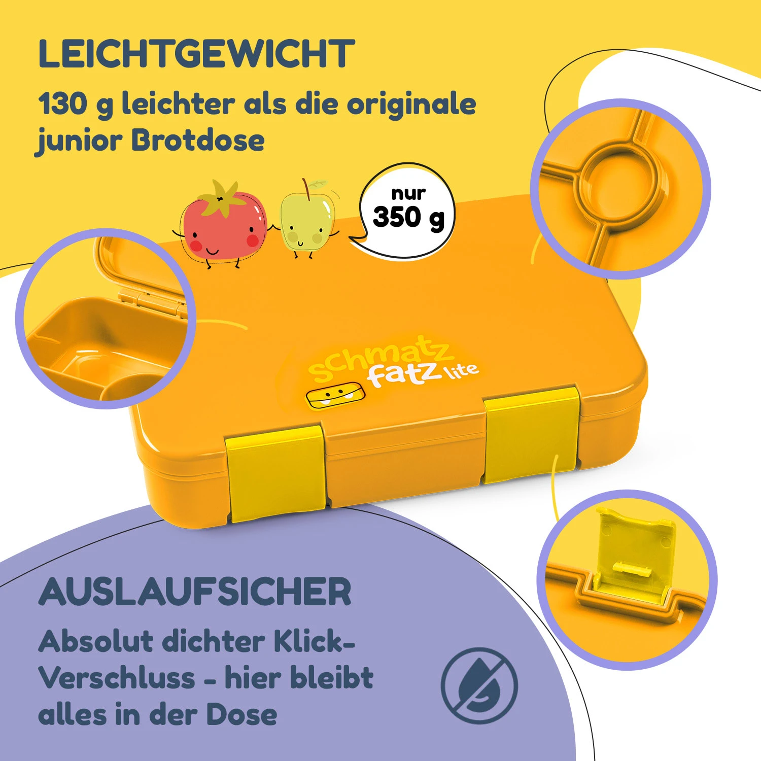 Schmatzfatz By Lite Lunchbox 6 Fächer 20,8x4,5x15 Cm BPA-frei Tritan 3 Schmatzfatz By Lite Lunchbox 6 Fächer 20,8x4,5x15 Cm BPA-frei Tritan – Bild 3