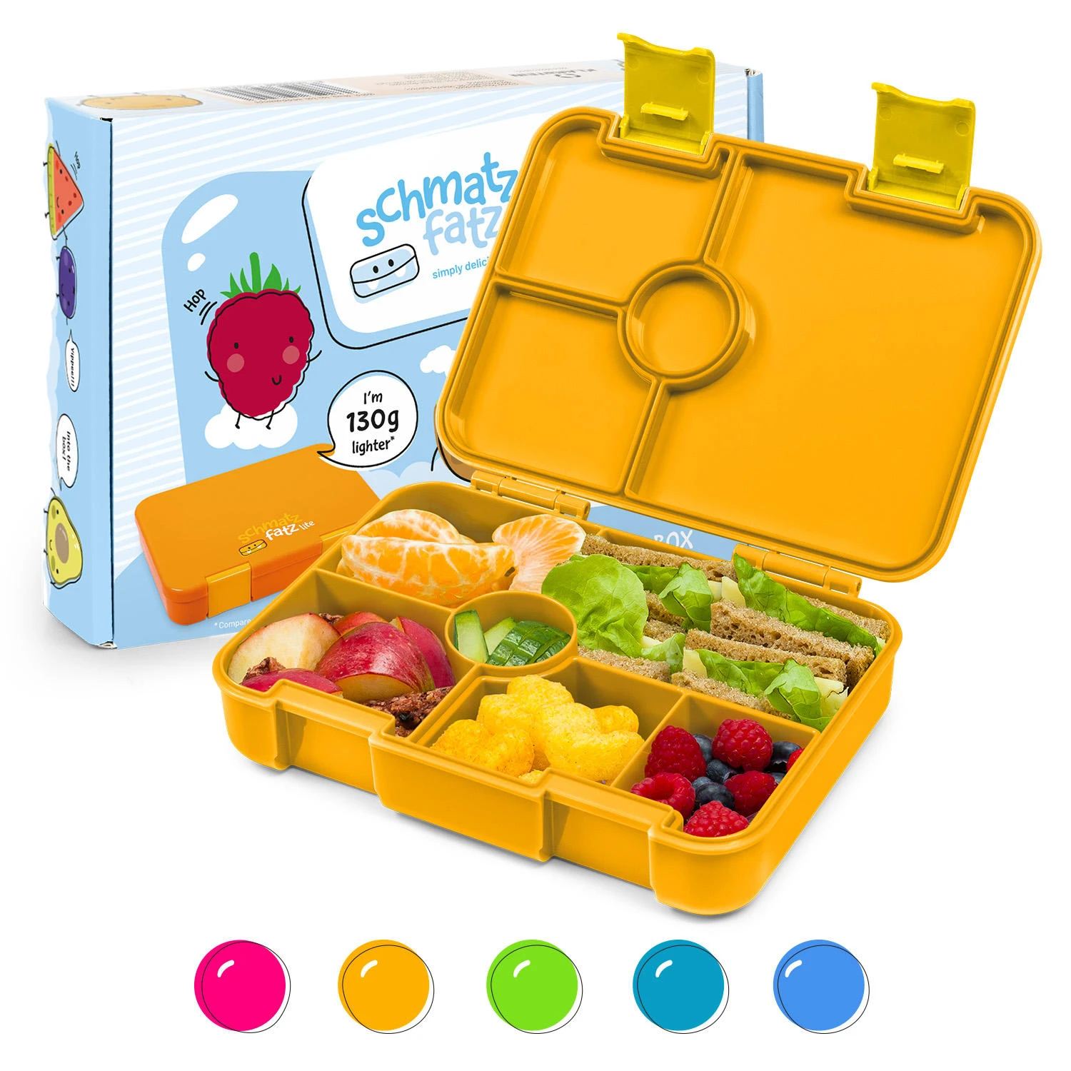 Schmatzfatz By Lite Lunchbox 6 Fächer 20,8x4,5x15 Cm BPA-frei Tritan 1 Schmatzfatz By Lite Lunchbox 6 Fächer 20,8x4,5x15 Cm BPA-frei Tritan